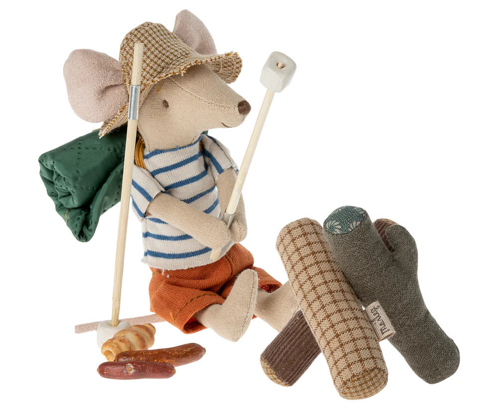 Maileg Bonfire Set for Camper Mouse | 2024 Release | Children of the Wild