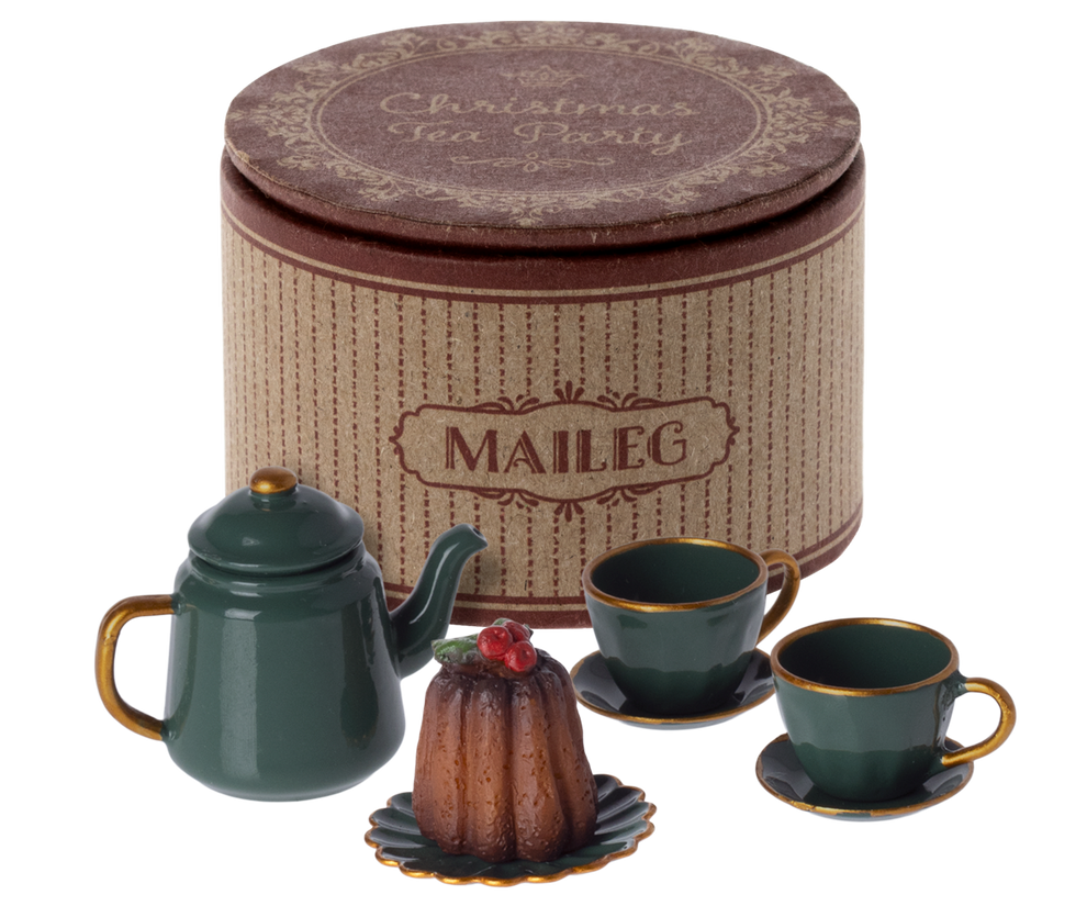 Maileg Christmas Tea Party Set | 2023 Christmas Release | Children of the Wild