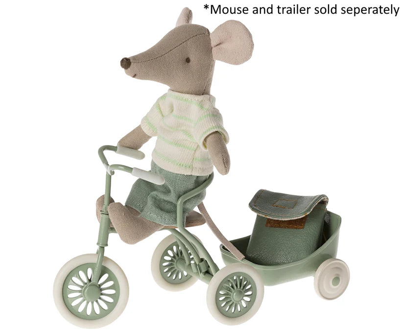 Maileg Mouse Abri à tricycle in Green | 2024 Release | Children of the Wild