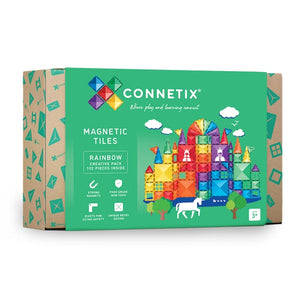 Connetix 102 Piece Rainbow Creative Magnetic Tiles Pack | 10% OFF SALE | Children of the Wild