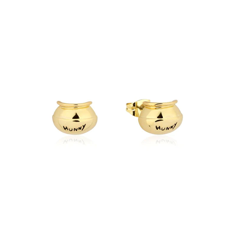 Couture Kingdom Hunny Pot Stud Earrings in Gold | Disney Winnie the Pooh | Children of the Wild