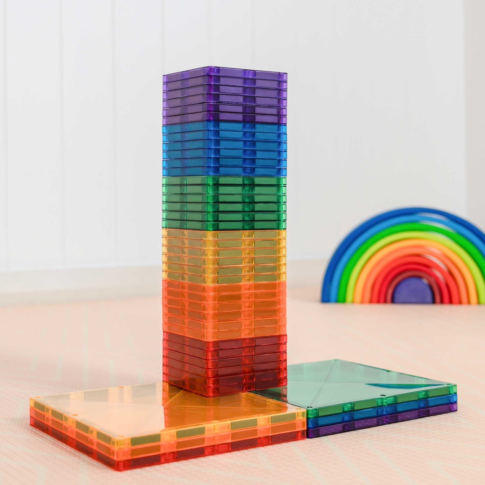 Connetix 42 Pc Rainbow Square Pack | 10% OFF SALE | Children of the Wild