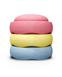 Stapelstein Pastel Stacking Stones Set of 3 in Primary Colours | Children of the Wild