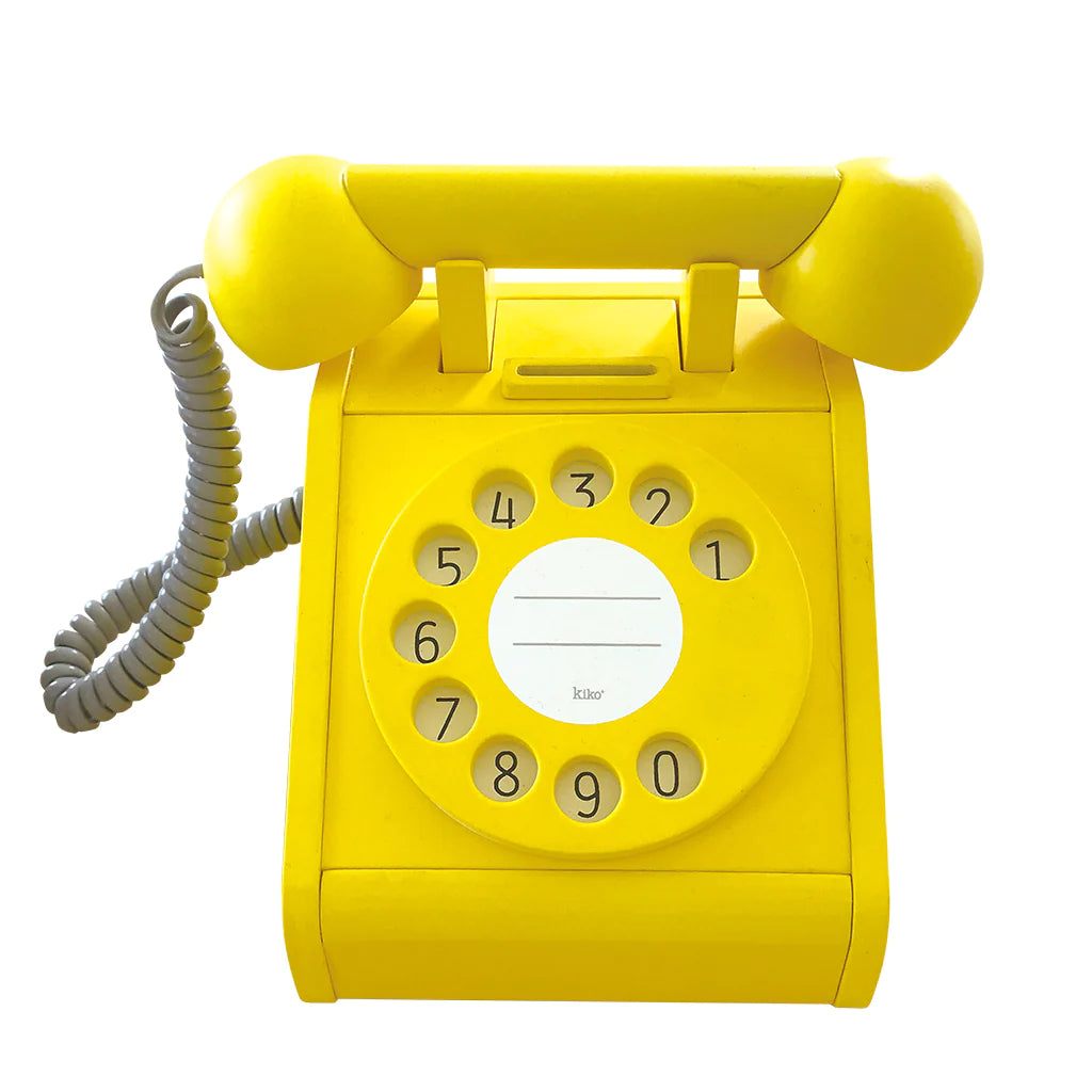 Kiko & GG Retro Telephone in Yellow | Children of the Wild
