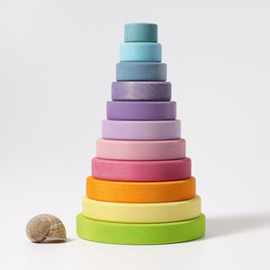 Grimms Conical Tower Pastel | Wooden Block Sets | 12+ Months | Children of the Wild
