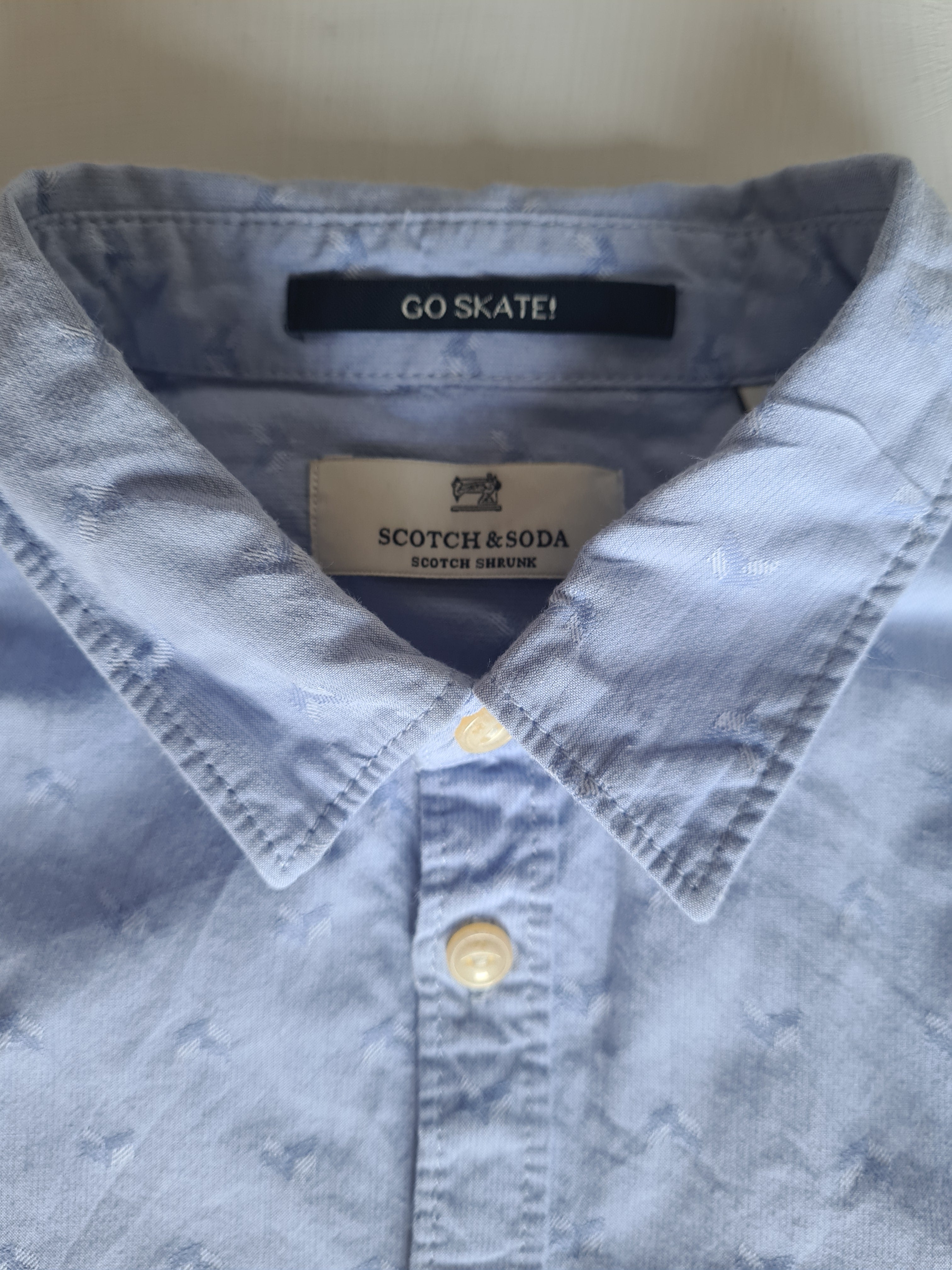 THRIFT Scotch and Soda - Pale Bkue Shirt Size 8