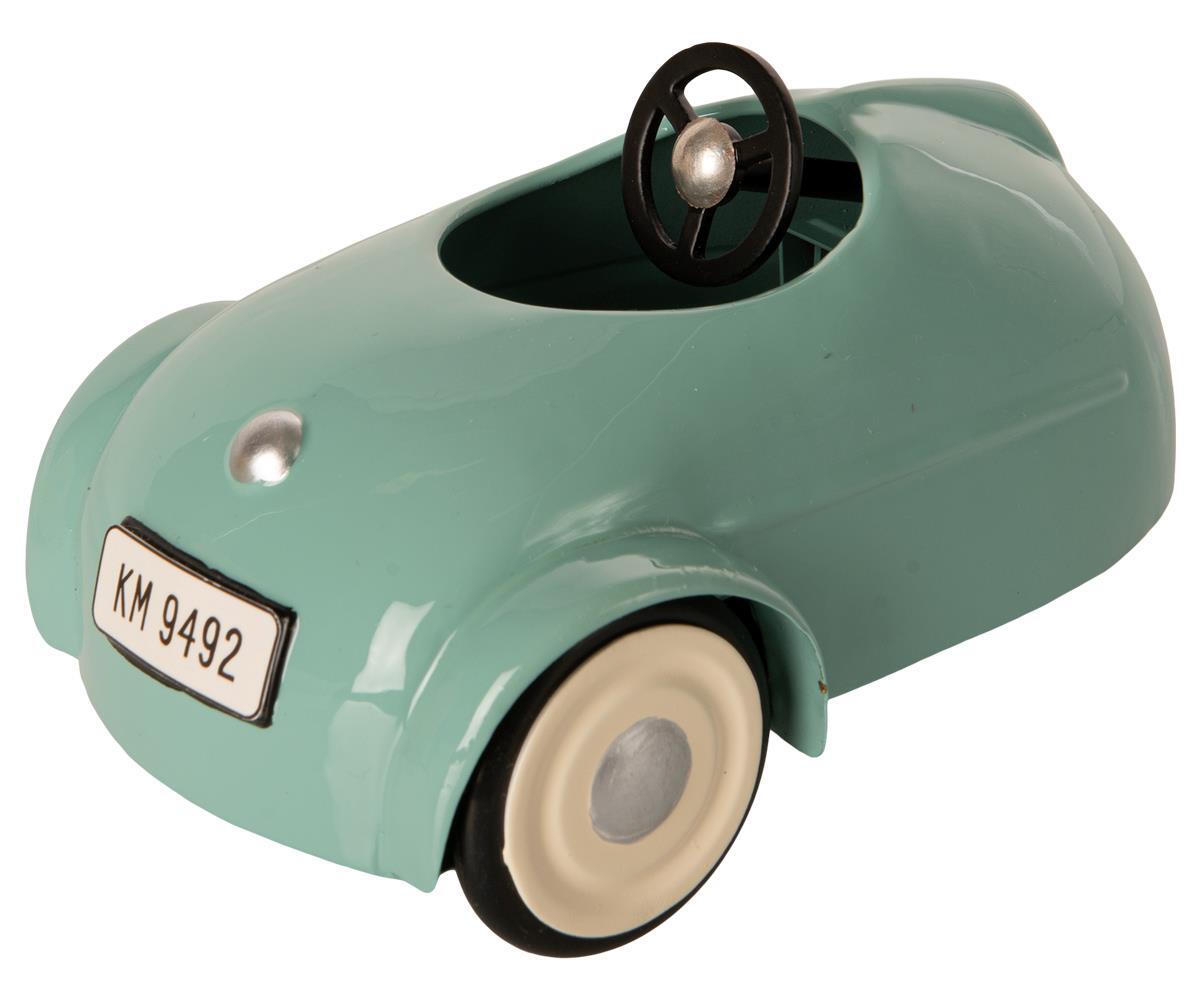 Maileg Mouse Little Brother with Blue Vintage Car | Children of the Wild