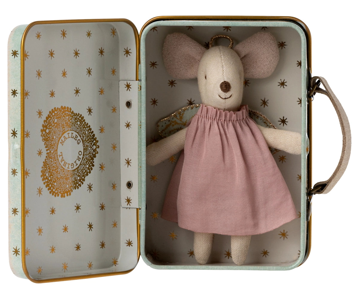 Maileg Angel Mouse in Suitcase | Retired | Children of the Wild