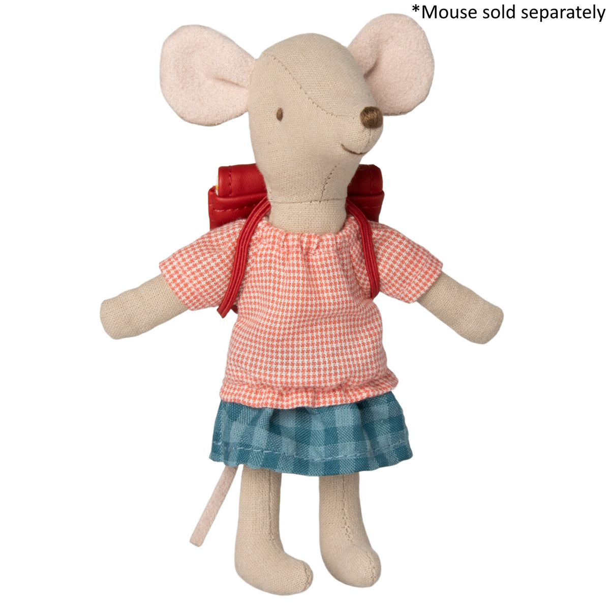 Maileg Clothes and Bag in Red for Big Sister Mouse | Children of the Wild