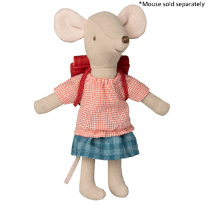 Maileg Clothes and Bag in Red for Big Sister Mouse | Children of the Wild
