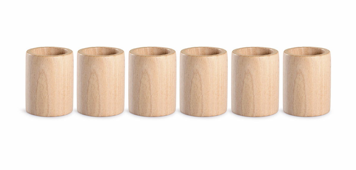 Grapat - Natural Wooden Sorting Cups with Lids