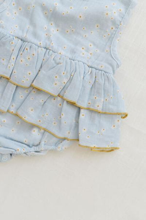 Fin and Vince Ruffle Onesie in Daisy Fields | 30% OFF | Children of the Wild