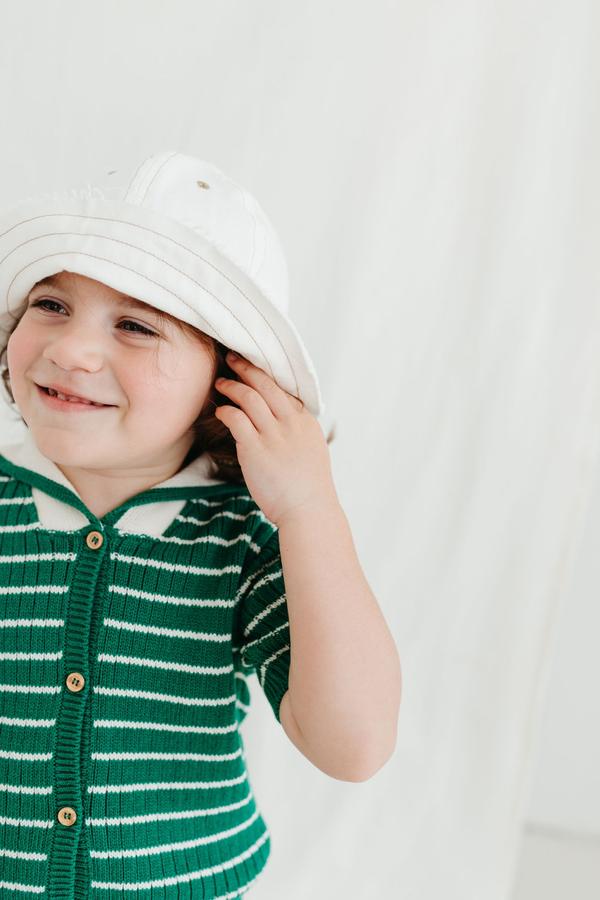 Fin and Vince Sailor Cardigan in Emerald | 40% OFF SALE | 12-18m, 18-24m | Children of the Wild