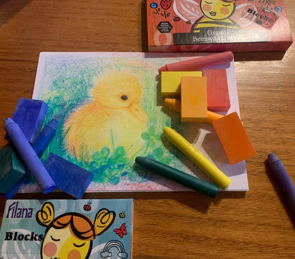 Filana Beeswax Crayons | Rainbow Sticks 12 | Children of the Wild