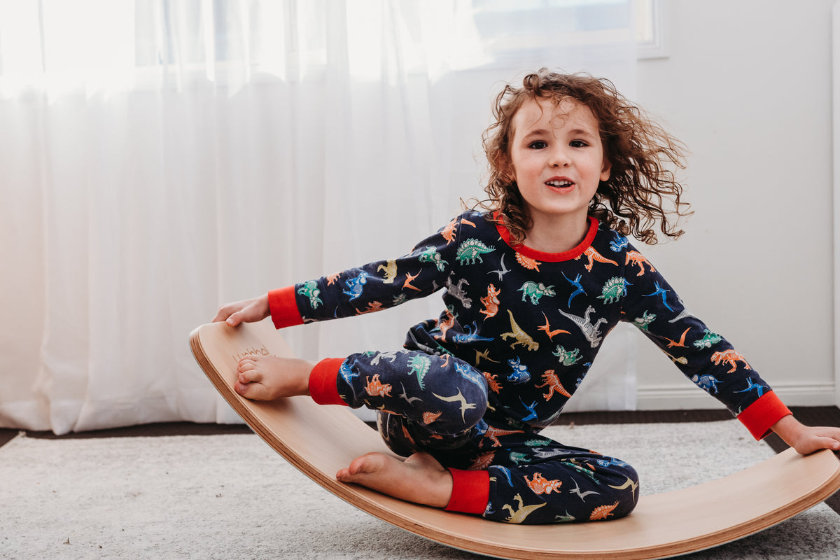 Wobbel Balance Board Pro Pressed Felt | Sky Blue | Children of the