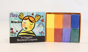 Filana Beeswax Crayons | Rainbow Blocks 8 | Children of the Wild