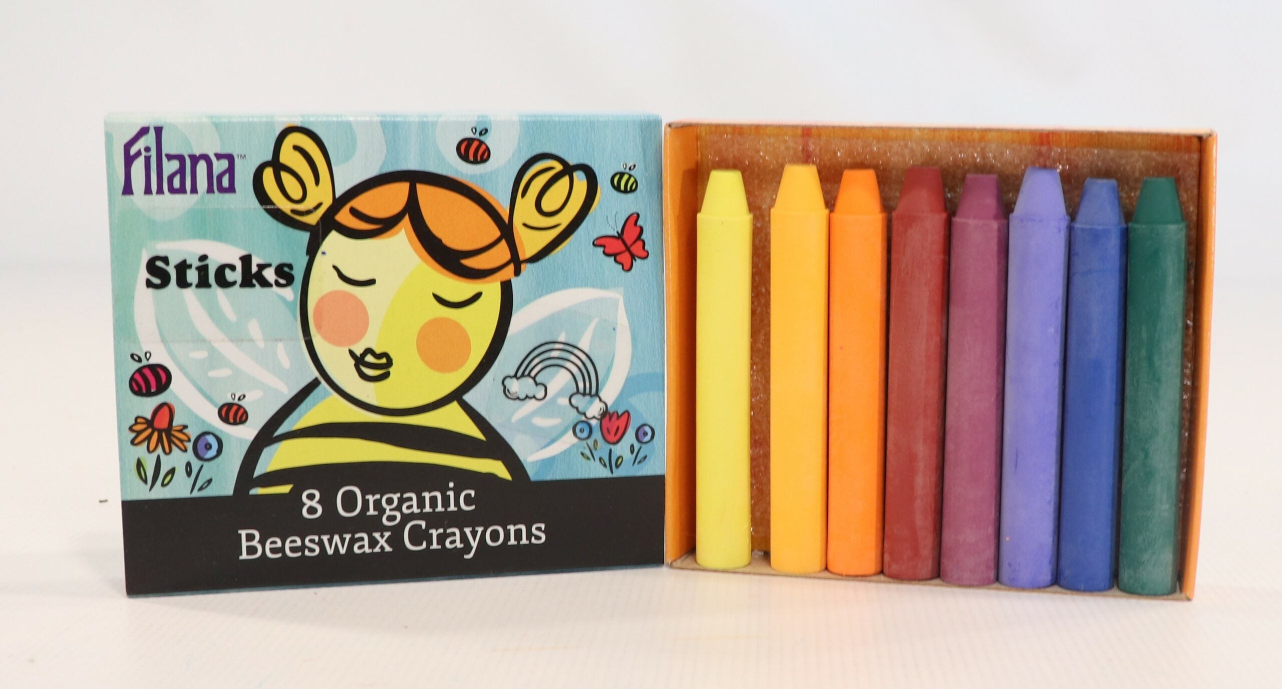 Filana Beeswax Crayons | Rainbow Sticks 8 | Children of the Wild