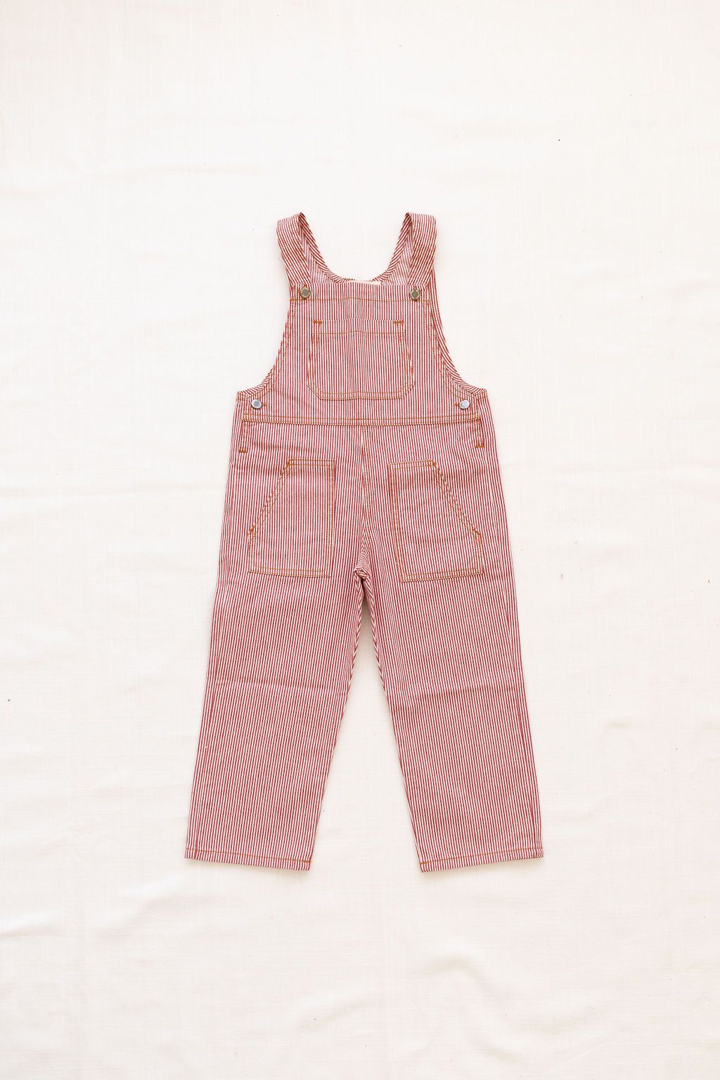 Fin and Vince Classic Overalls Chili Stripes | 30% OFF | Children of the Wild