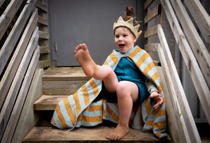 Fin and Vince Short painter Jumpsuit in Ocean | 40% OFF | Children of the Wild