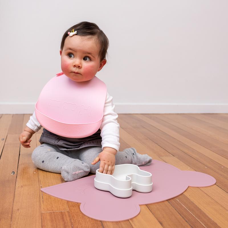 We Might Be Tiny Catchie Bibs in Dusty Rose + Powder Pink | 40% OFF | Children of the Wild