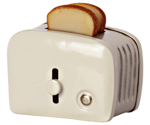 Maileg Miniature Toaster with Bread Off White | Dolls House Accessories | Children of the Wild