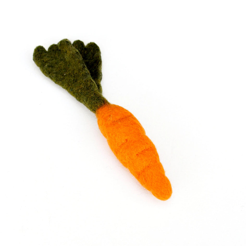 Tara Treasures Orange Carrot | 25% OFF | Wool Felt Pretend Play  | Children of the Wild