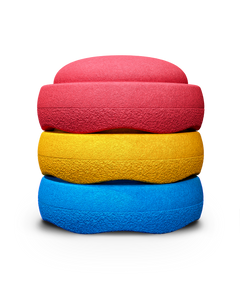 A Stapelstein Classic Stacking Stones Set of 3 in Primary Colours | Children of the Wild