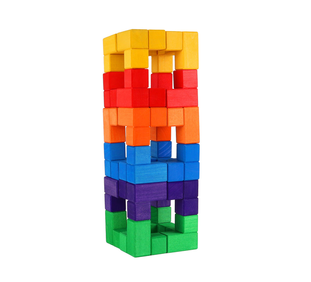 Bauspiel Coloured Corner Blocks with 24 Pieces | Children of the Wild