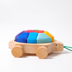 Grimms Pullalong Turtle | Wooden Car | Children of the Wild