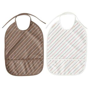 OYOY Striped Bib Mellow/Choko Striped 2 pack| Children of the Wild