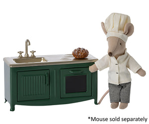 Maileg Kitchen for Mouse in Dark Green | 2023 Release | Children of the Wild