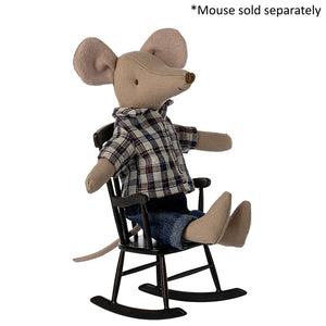 Maileg Rocking Chair Mouse Anthracite | 2023 Release | Children of the Wild