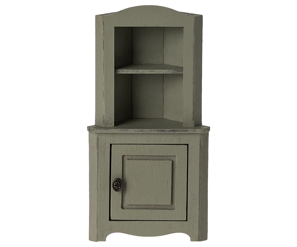 Maileg Corner Cabinet for Mouse in Light Green | 2024 Release | Children of the Wild