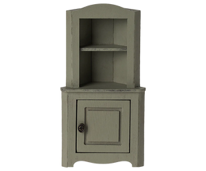 Maileg Corner Cabinet for Mouse in Light Green | 2024 Release | Children of the Wild