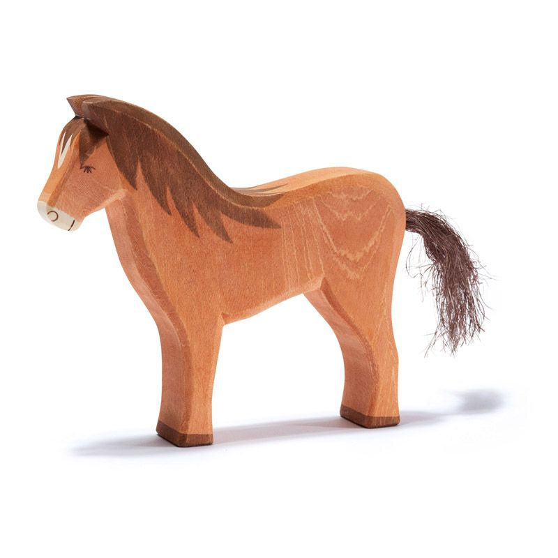 Ostheimer Wooden Horse in Brown 11112 | Family and Farm Friends | Children of the Wild