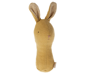 Maileg Lullaby Friends Bunny Rattle in Dusty Yellow | 2024 Release | Children of the Wild