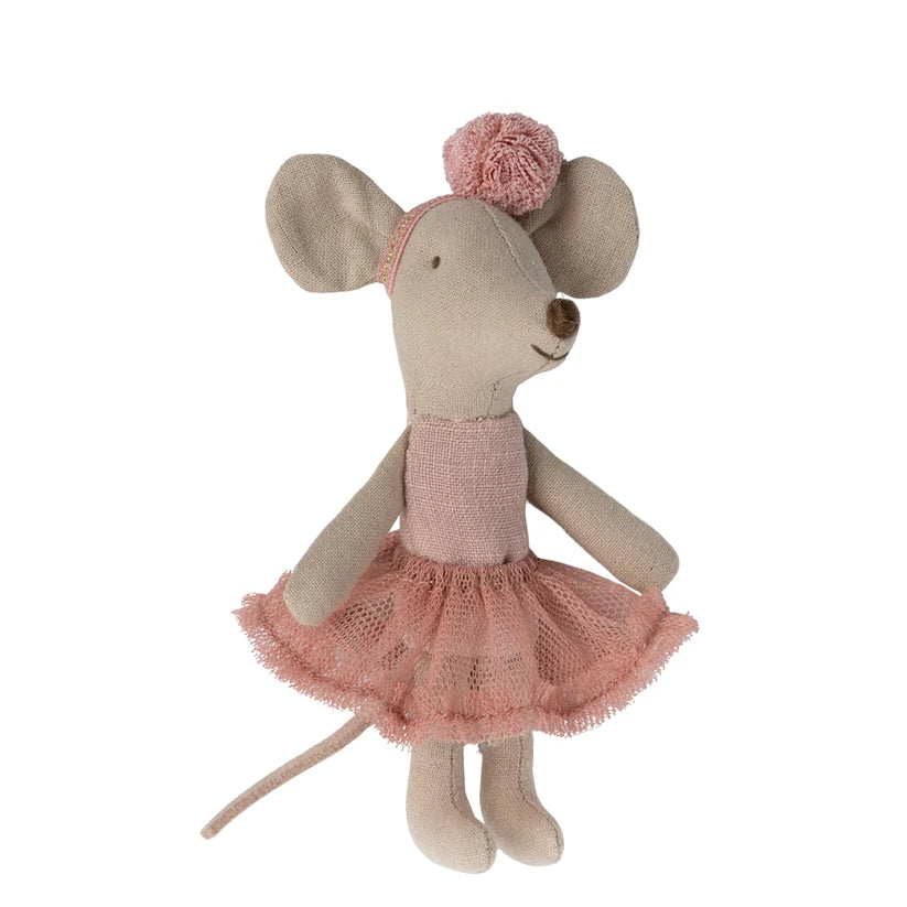 Maileg Ballerina Mouse Little Sister in Rose | 2024 Release | Children of the Wild