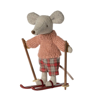 Maileg Winter Mouse with Skis Big Sister | 2023 Release | Children of the Wild