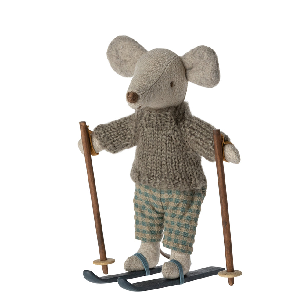 Maileg Winter Mouse with Skis Big Brother | 2023 Release | Children of the Wild