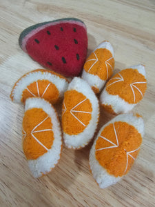 Papoose Fair Trade Felt Orange Slices with 6 pieces | 25% OFF | Children of the Wild