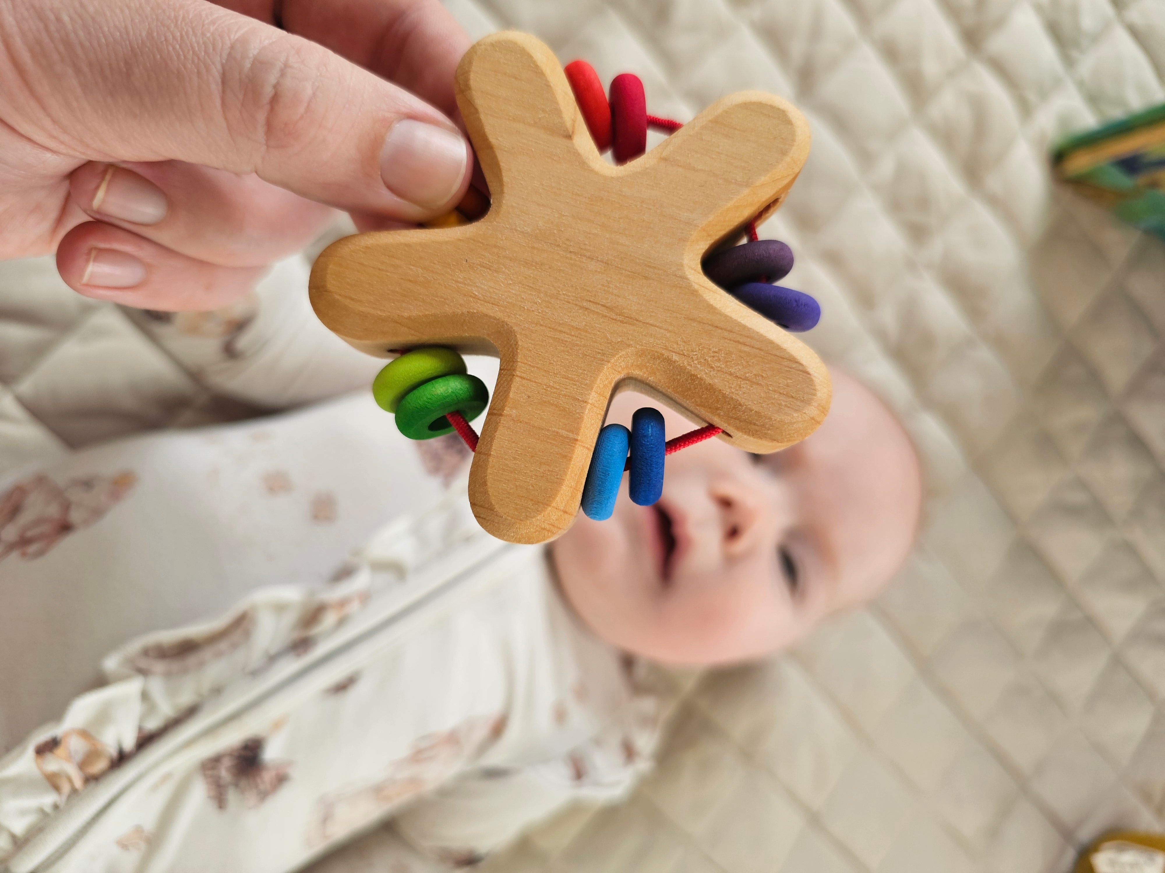 Grimm’s Star Grasping Toy Rattle | Baby 0+ months | Children of the Wi ...