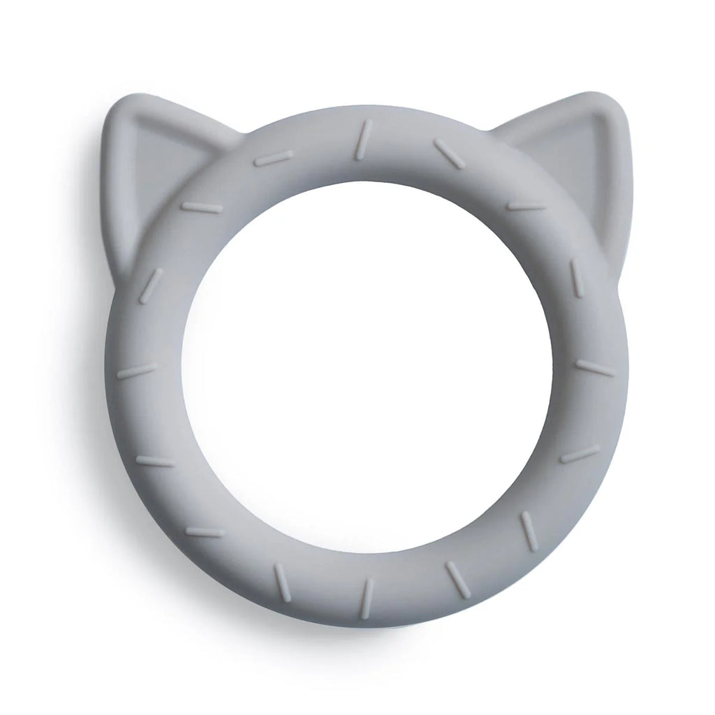Mushie Cat Teether in Stone | 25%OFF SALE  | Children of the Wild