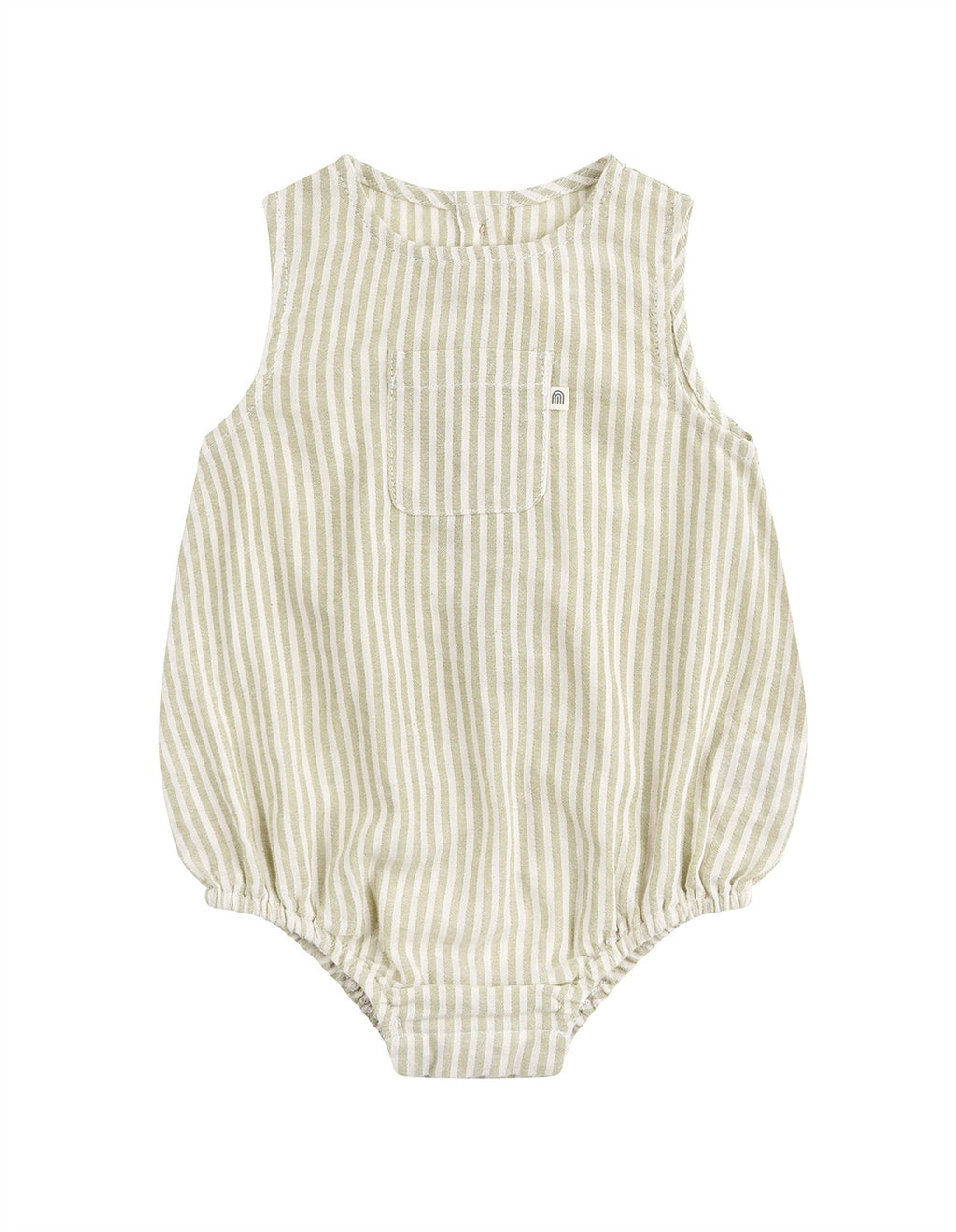 Kynd Baby Woven Romper in Sage | Children of the Wild