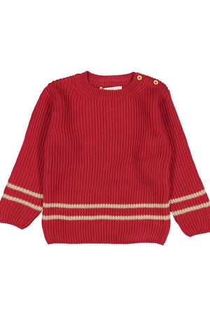 Fin & Vince Organic Ribbed Knit Sweater in Chili Flax | 30% OFF SALE |Children of the Wild