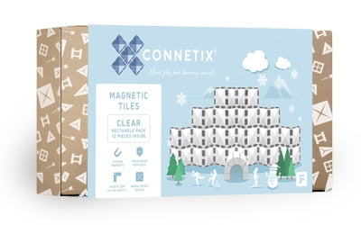Connetix 12 Piece Clear Rectangle Magnetic Tiles Pack | 10% OFF SALE | Children of the Wild