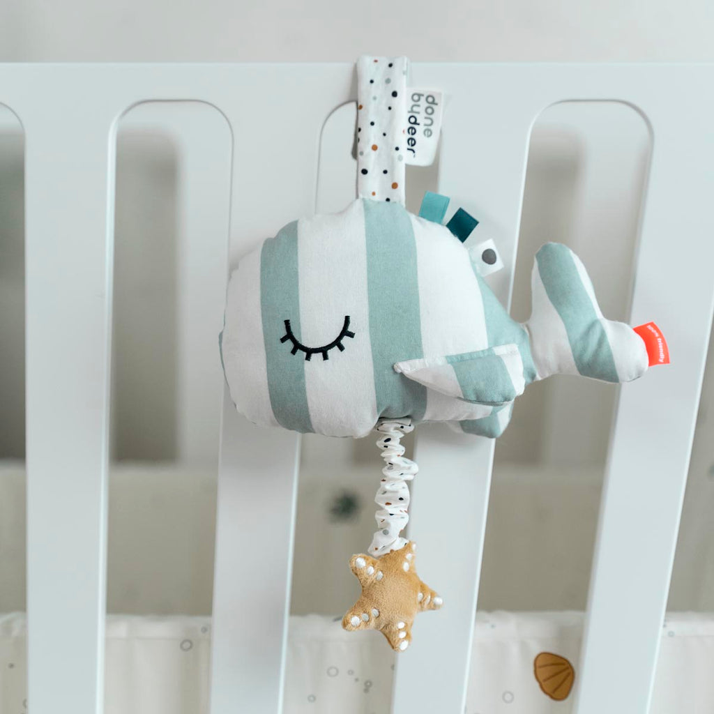 Done by Deer Musical Wally Toy in Blue | Children of the Wild