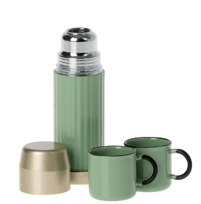 Maileg Miniature Thermos And Cups Mint | Children of the Wild