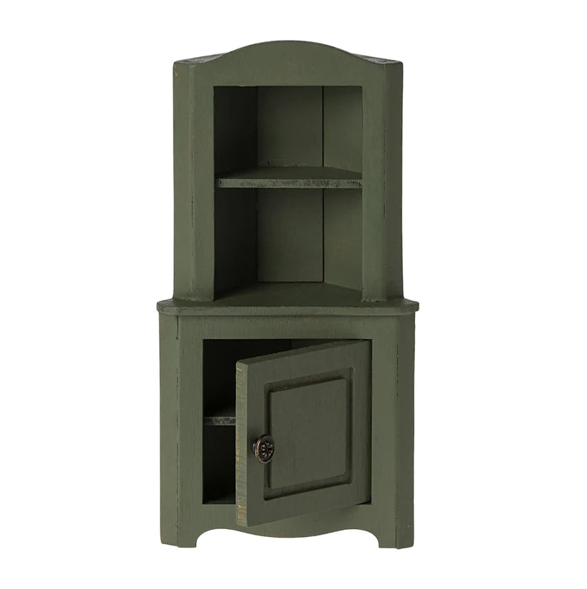 Maileg Corner Cabinet for Mouse in Dark Green | 2024 Release | Children of the Wild