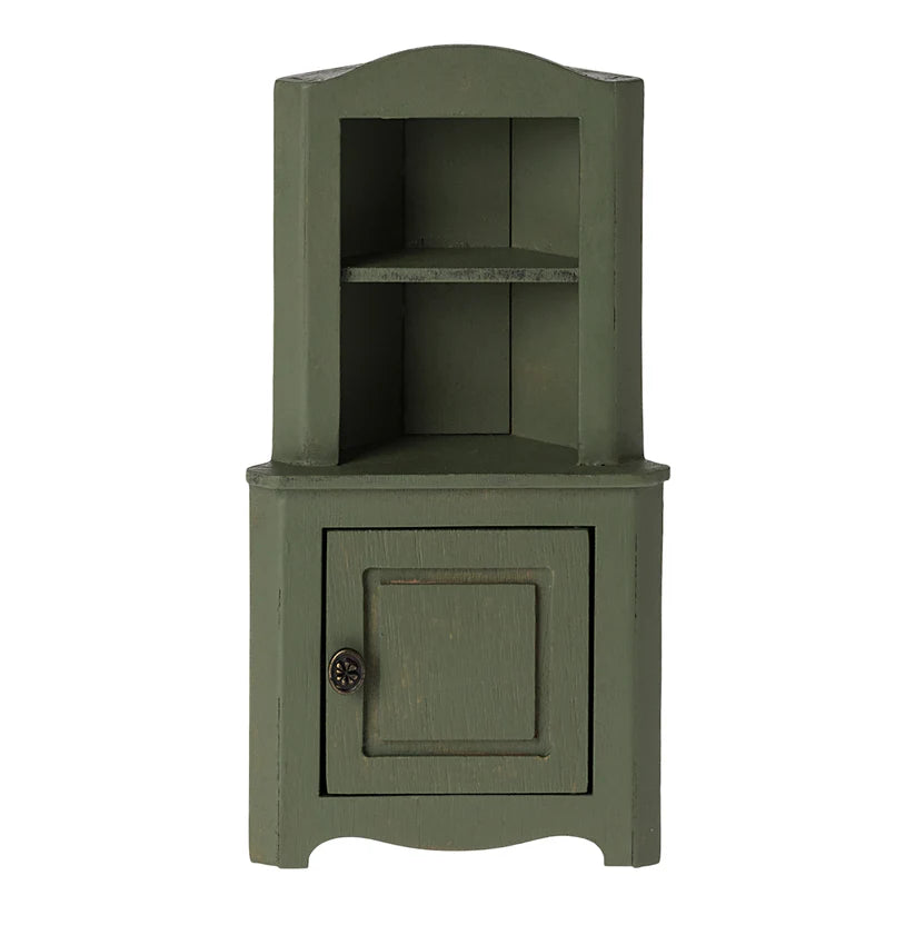 Maileg Corner Cabinet for Mouse in Dark Green | 2024 Release | Children of the Wild