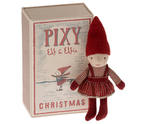 Maileg Christmas Pixy Elf in Matchbox | Christmas Collection | Children of the Wild